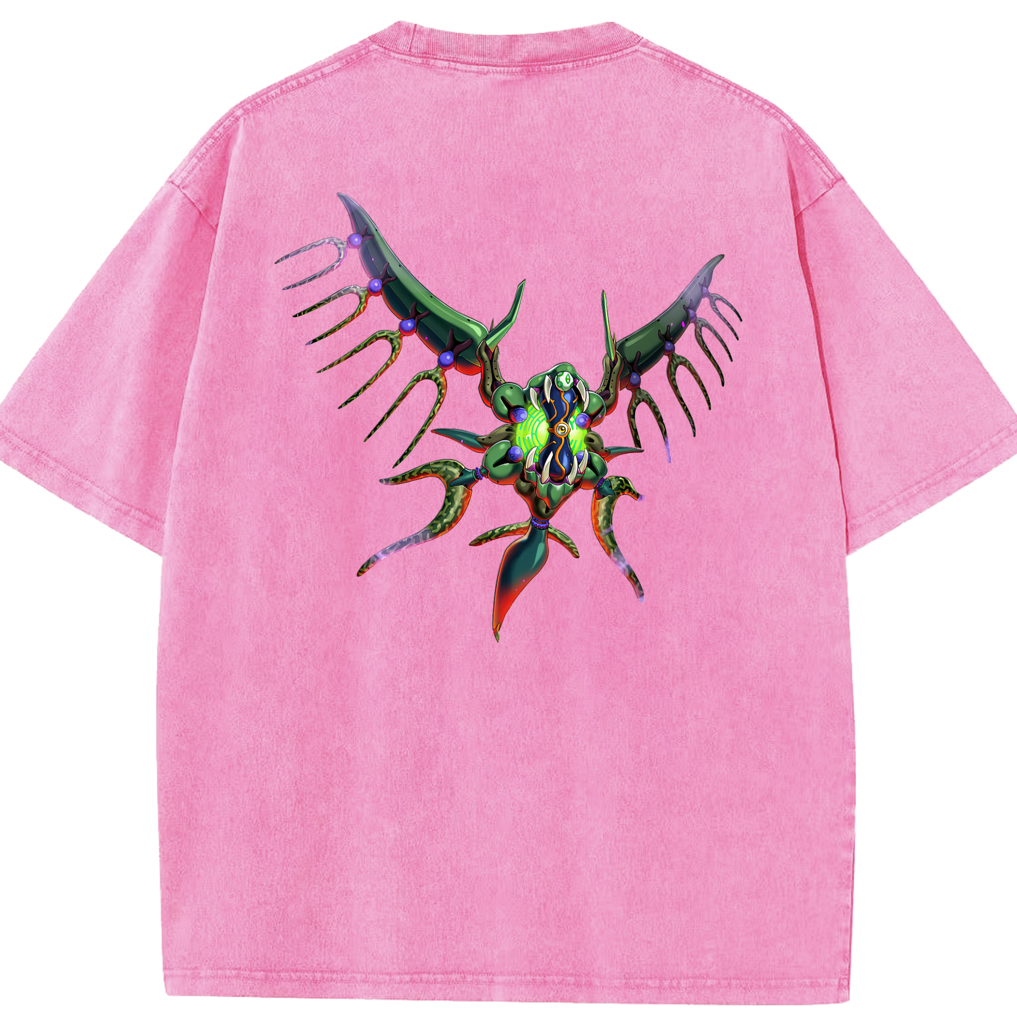 （画像用） 遊☆戯☆王 Yu-Gi-Oh! 綿100% ヴィンテージ風 半袖Tシャツ（背面プリント）